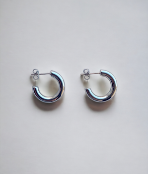 Silver Hoops