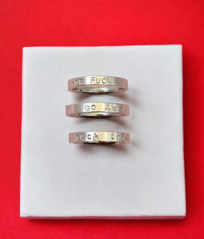 Silver Personalised Ring