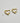 Chunky Gold Heart Hoops