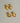 Double Heart Earrings -18ct Gold