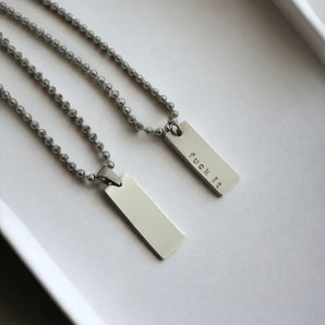 ⭐️ New⭐️ Men's Silver Bar Necklace