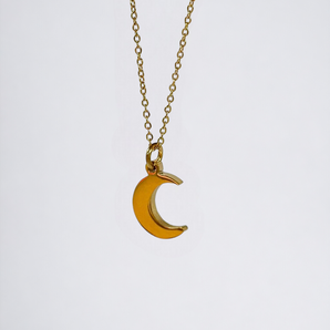 Moon and Pearl Necklace