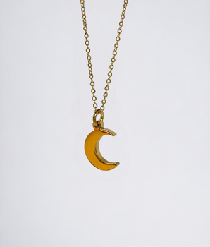 Moon and Pearl Necklace