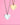 Two heart-shaped pendants on chains with 'GRA' engraving against a pink background