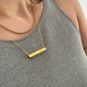 Boss Bitch Bar Necklace