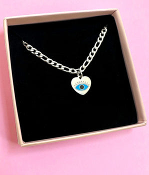 Evil Eye Necklace - Silver