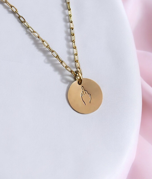 Middle finger Necklace