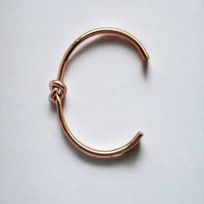 Rose Gold Knot Bangle