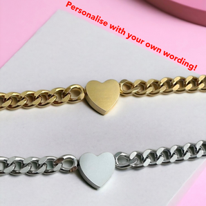 Chunky Heart Bracelet