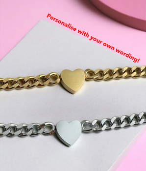 Chunky Heart Bracelet