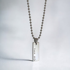 ⭐️ New⭐️ Men's Silver Bar Necklace