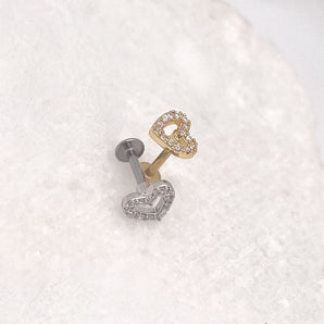 Mini Heart Piercing Gold