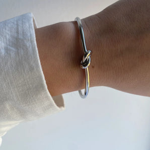 Silver Knot Bangle