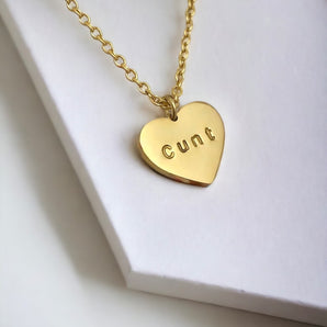 Cunt Heart Necklace