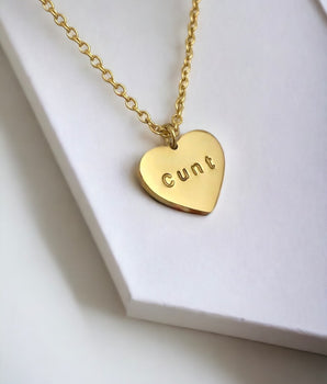 Cunt Heart Necklace