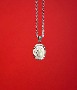 Me Auld Flower Necklace - Silver