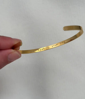 Personalised Hidden Message Bangle