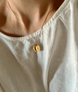 Oval Initial Necklace