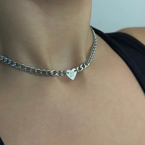 Silver Chunky Choker