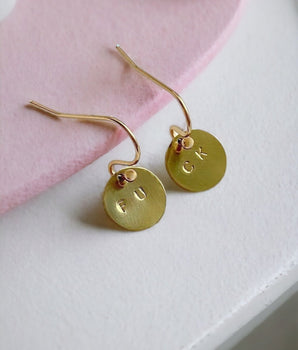 Mini Disc Earrings