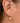 Middle Finger Gold Hoop Earrings