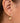 Middle Finger Gold Hoop Earrings